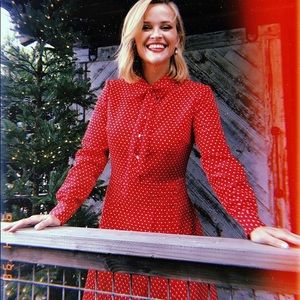 NWT Draper James tie neck shirt dress, 8